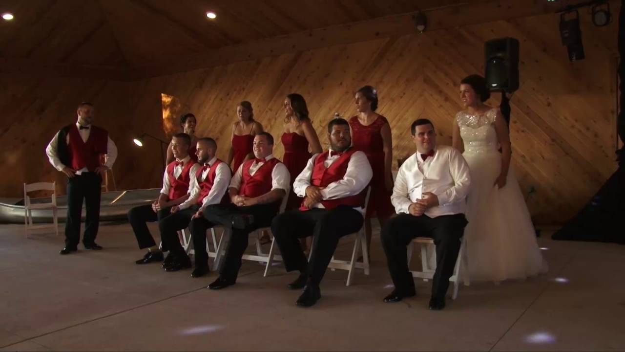 Ben and Hailey Wedding Video Musical Chairs Scavenger Hunt