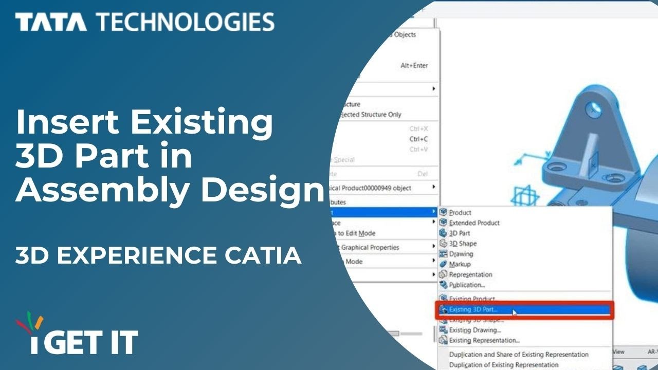 How to Insert Existing 3D Part in Assembly Design  | 3DEXPERIENCE CATIA