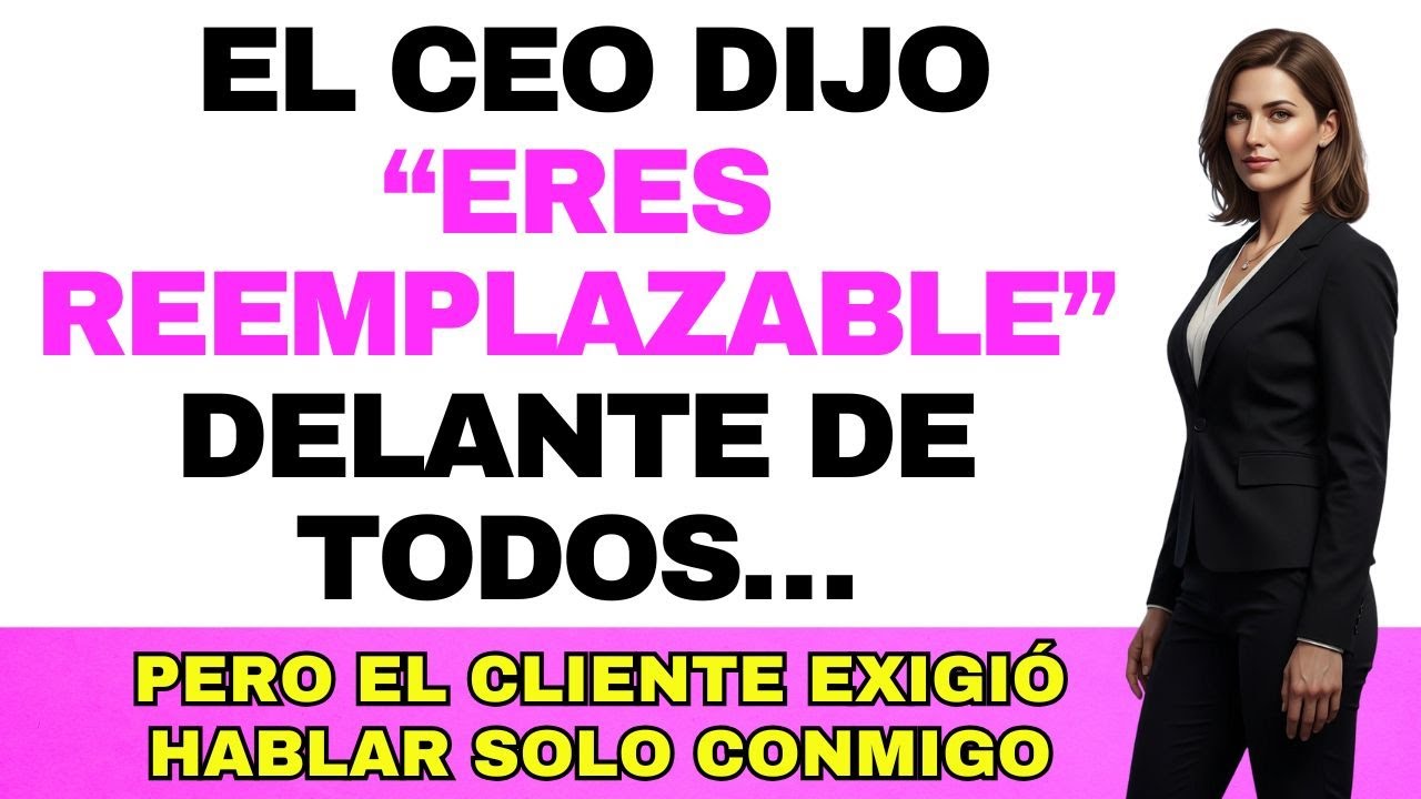 El CEO dijo que yo era “reemplazable”… hasta que el cliente exigió hablar solo conmigo