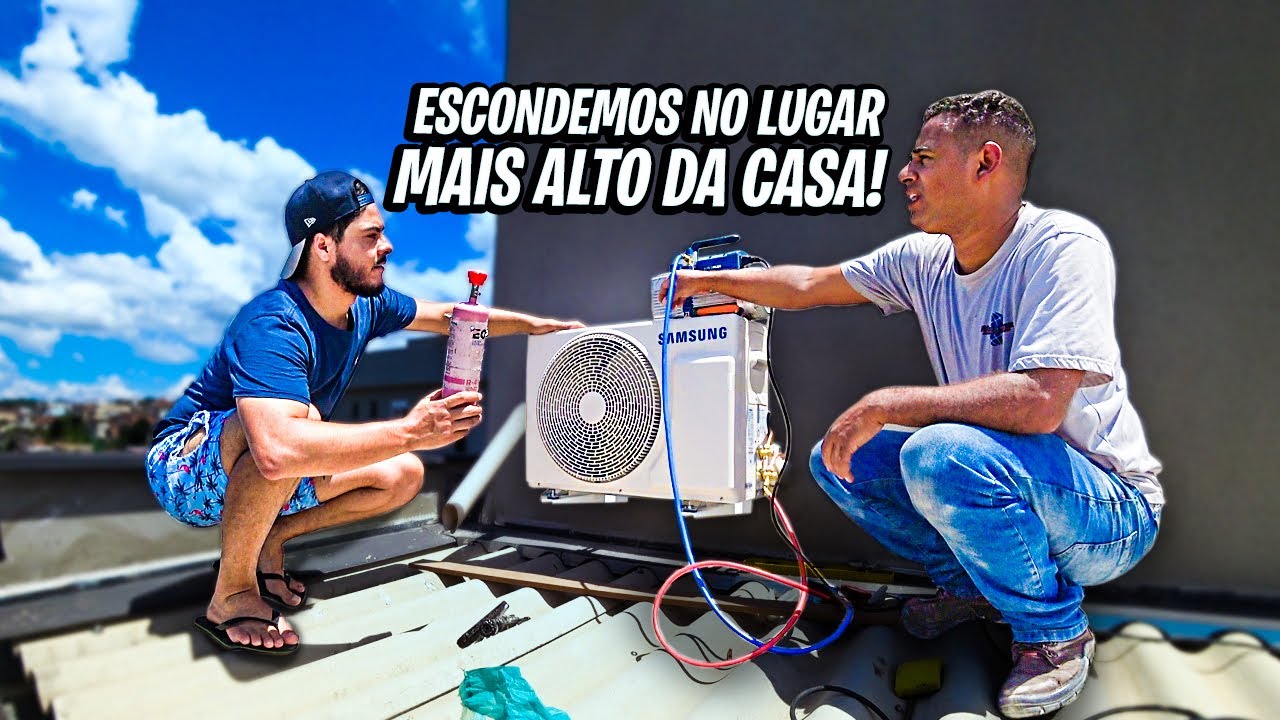 FINALMENTE INSTALAMOS OS AR CONDICIONADOS DA NOSSA CASA!!🥶