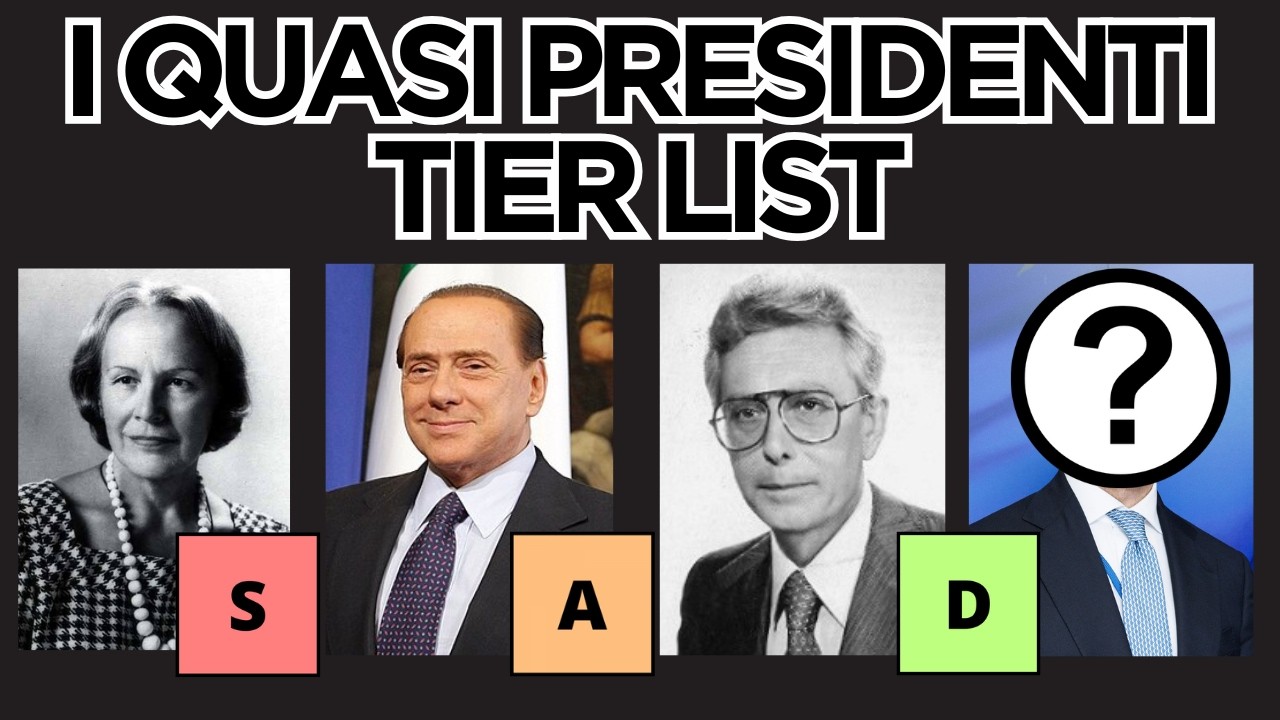 I Quasi Presidenti della Repubblica - Tier List