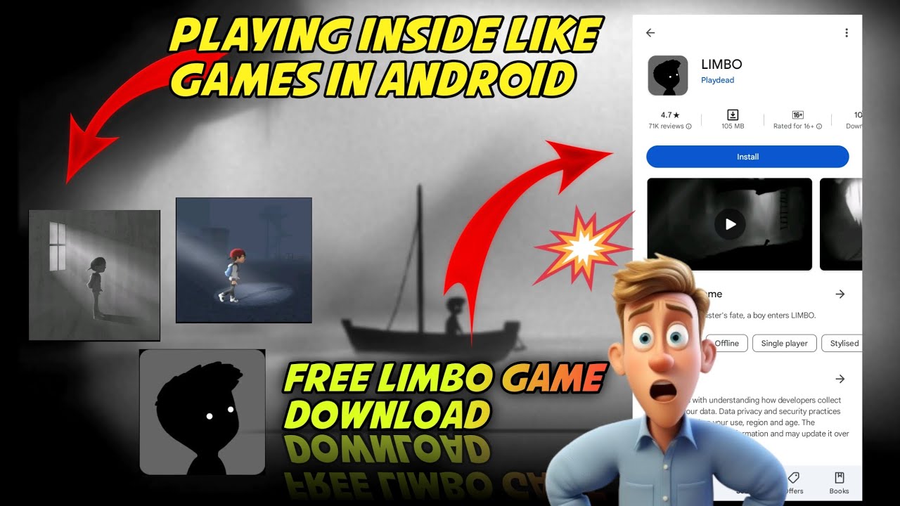 How to download Limbo Game free in android ।। Playing Inside Like Games in Android ।। Mr Roy Gamer।।