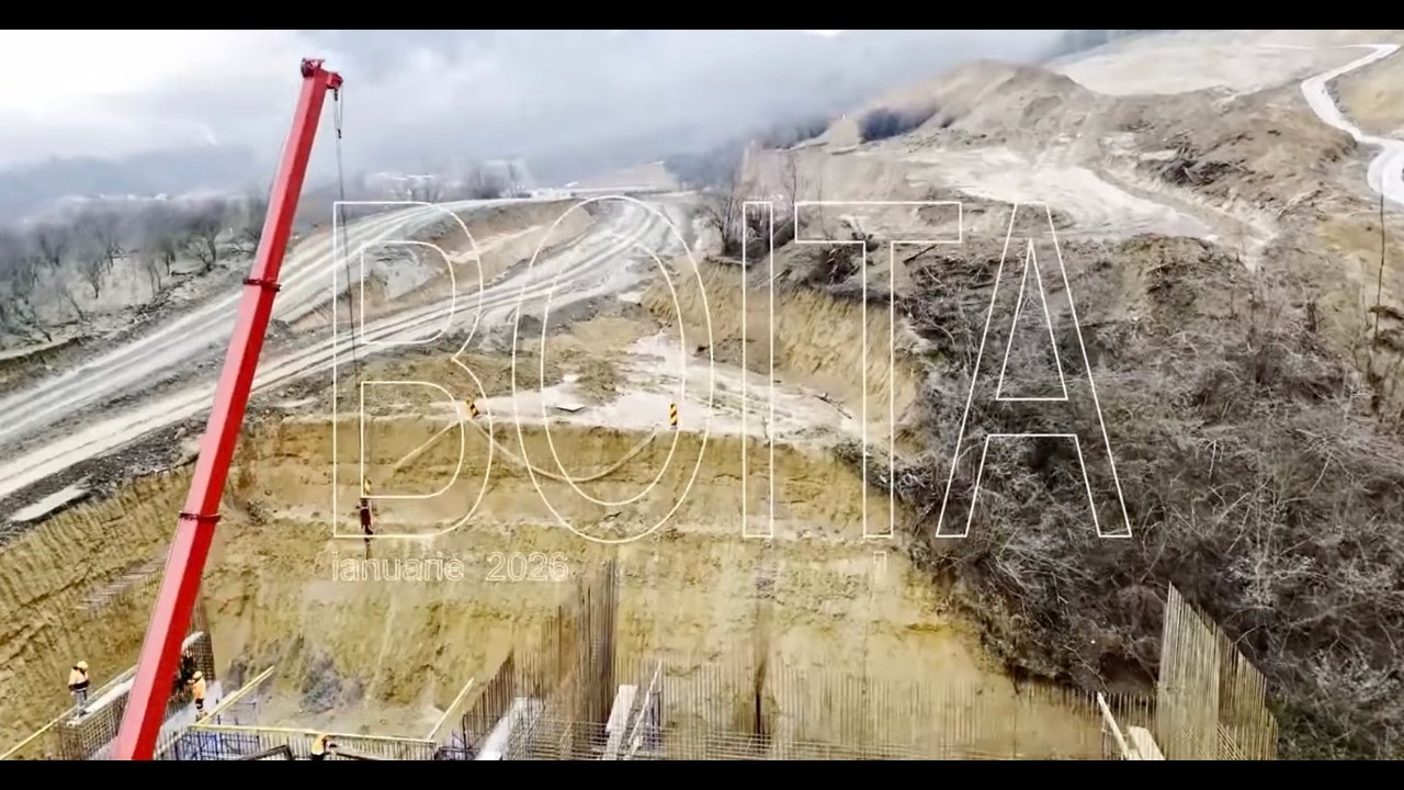 Autostrada A1 Sibiu – Pitești | Tronsonul Boița – Cornetu. Monitorizare dronă (final de ianuarie)