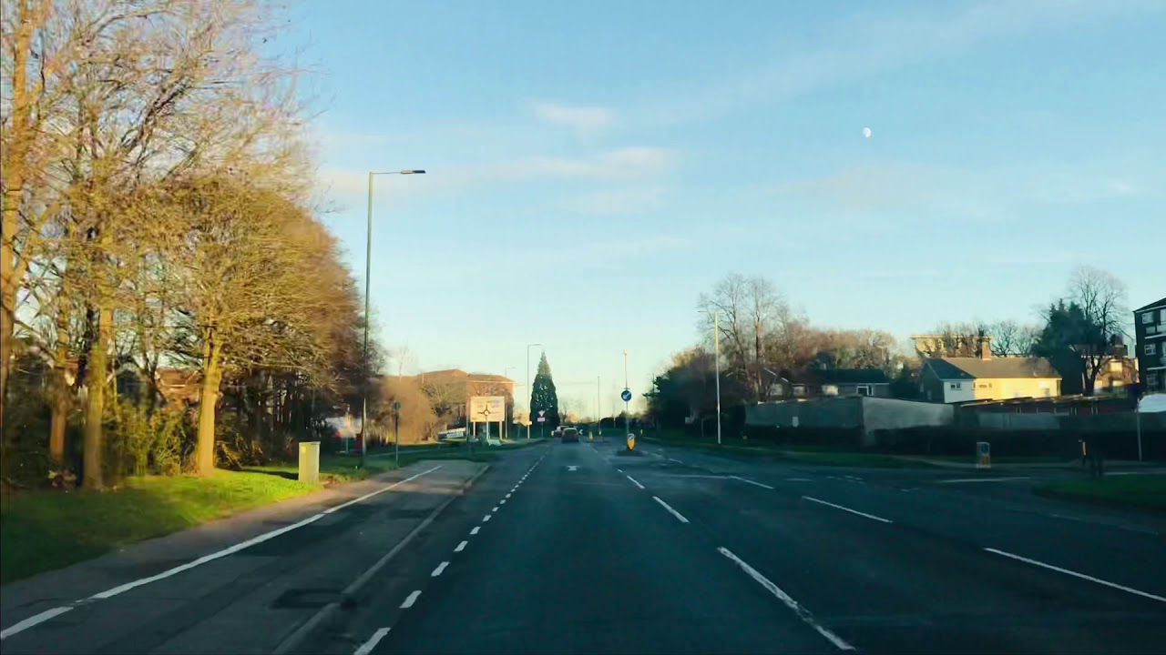 United Kingdom- Harlow . Christmas Day Drive