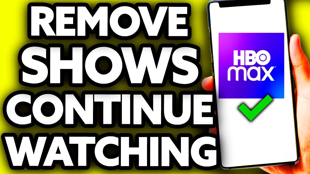How To Remove Shows from Continue Watching on HBO Max