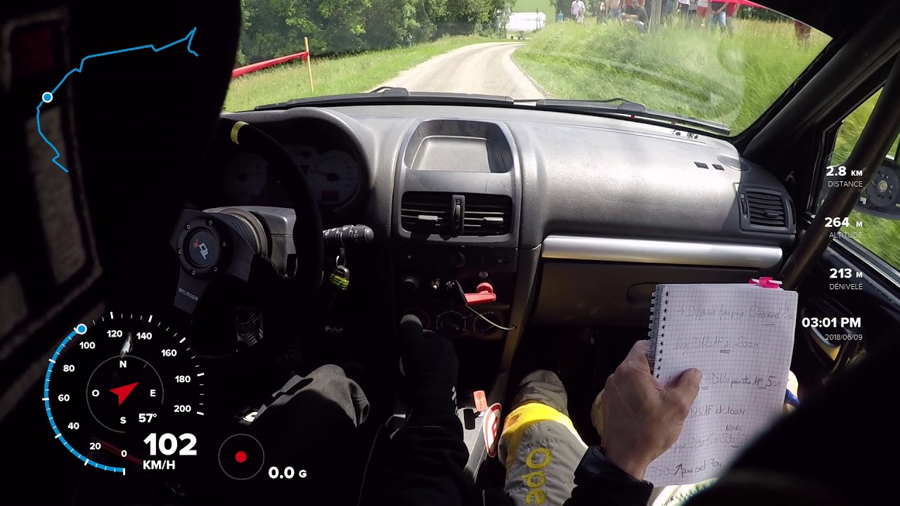 Rallye de l'Ecureuil ES4 1er grN chaleur DUCLAUX/VATTIER Clio Ragnotti N3