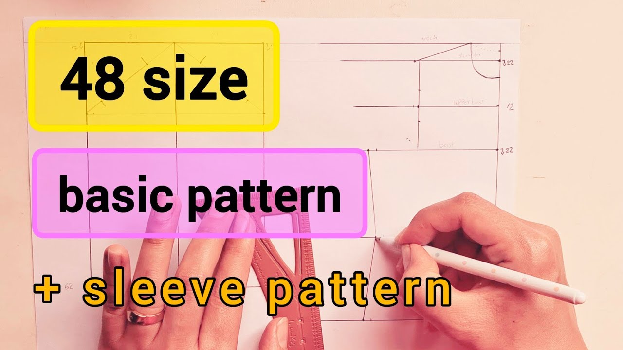 🟡 basic bodice pattern for 48 sizes|plus size pattern | 4XL pattern | size chart |sewing faima
