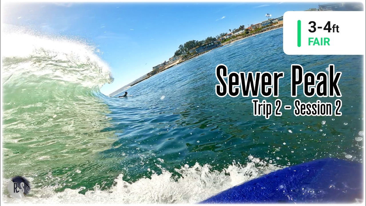 Bodyboarding Fast Rides at Sewer Peak, Pleasure Point