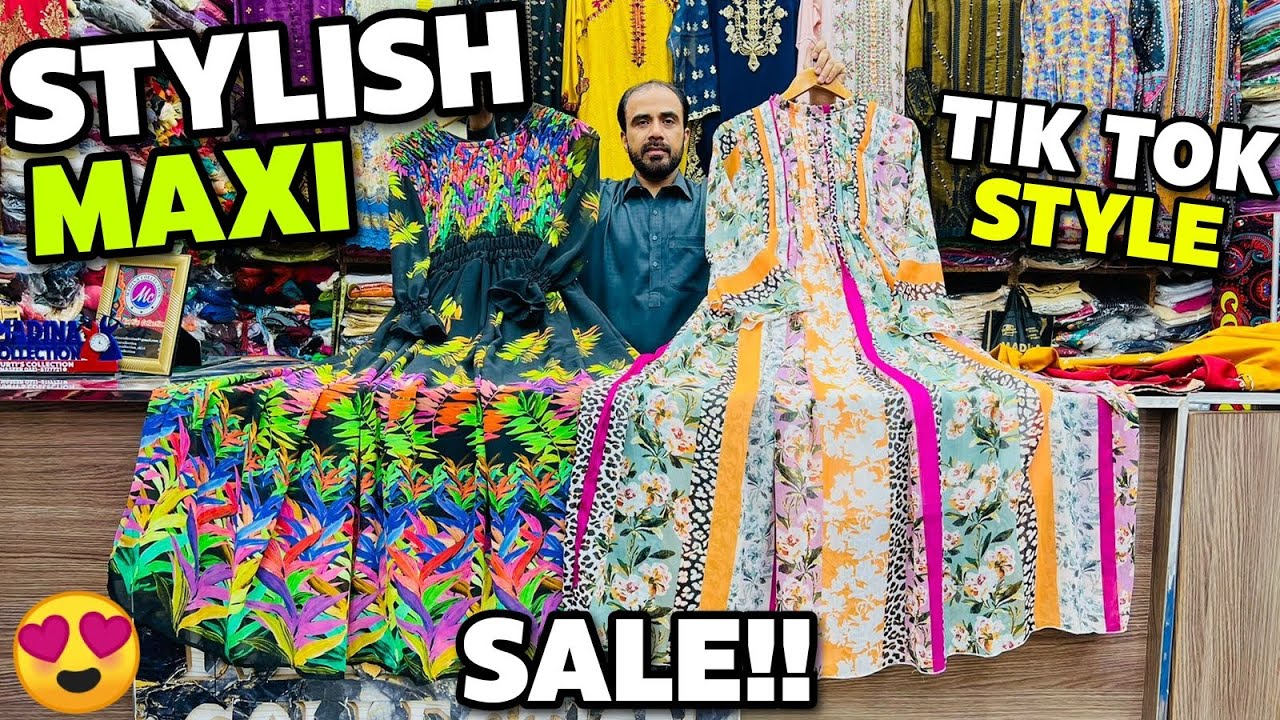 Chiffon Maxi Wholesale Market | Chiffon Maxi Design | Chiffon Maxi | Ladies Casual Maxi