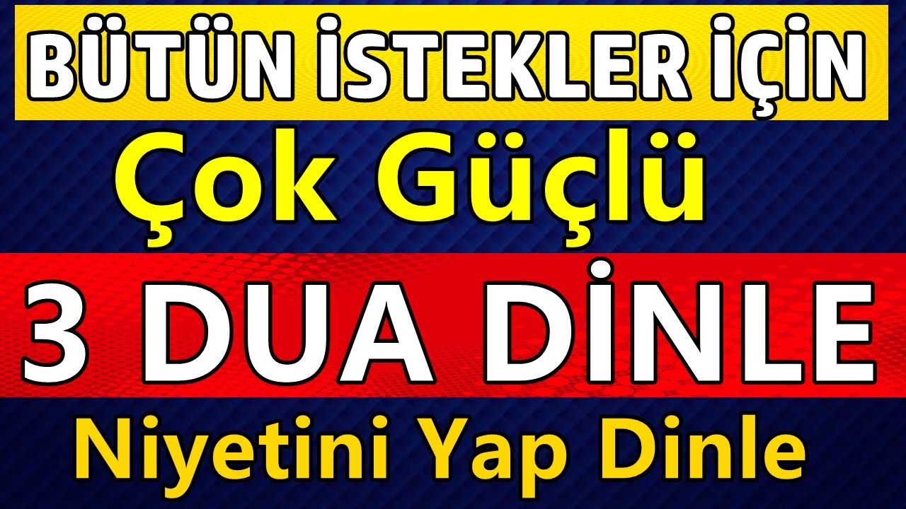HEMEN KABUL OLAN 3 DUA DİNLE Dualar Hazinesi