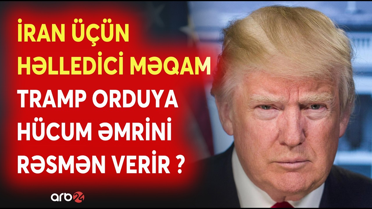 SON DƏQİQƏ! Tehranda PANİKA BAŞLADI! - Trampdan orduya KRİTİK GÖSTƏRİŞ - Xameneyinin adamı TƏCİLİ...