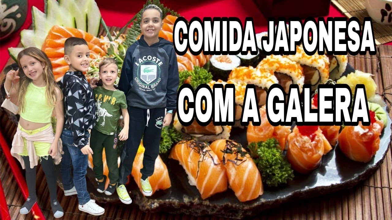 Viciado em comida japonesa levei toda a galera
