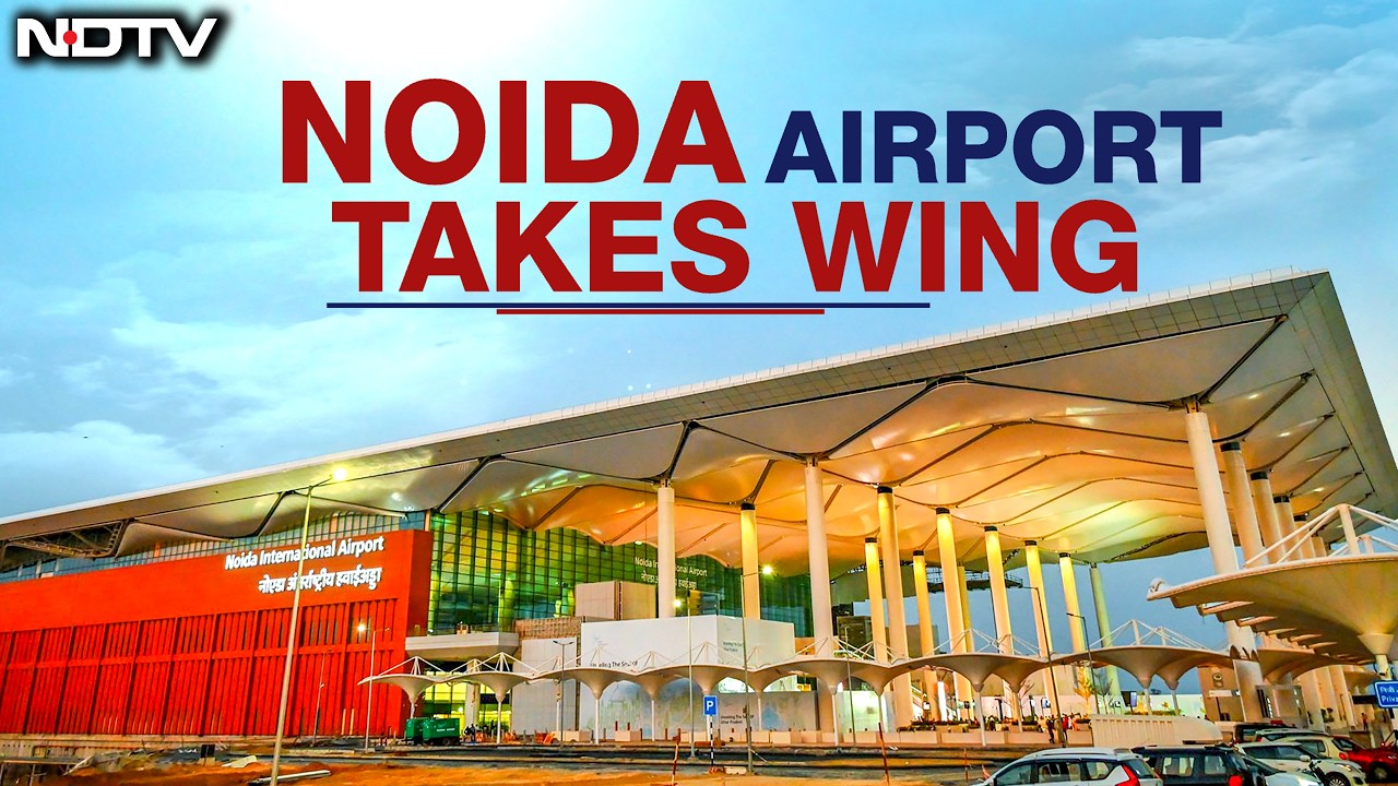 Noida Jewar Airport Opens LIVE | Flight Ops Begin At Jewar Airport| First Flight Takes Off At Jewar