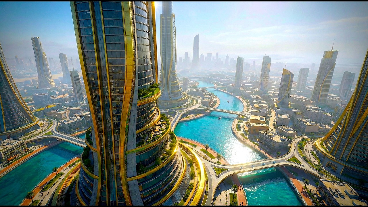 Humanity's Future: Utopian Solarpunk 4K AI