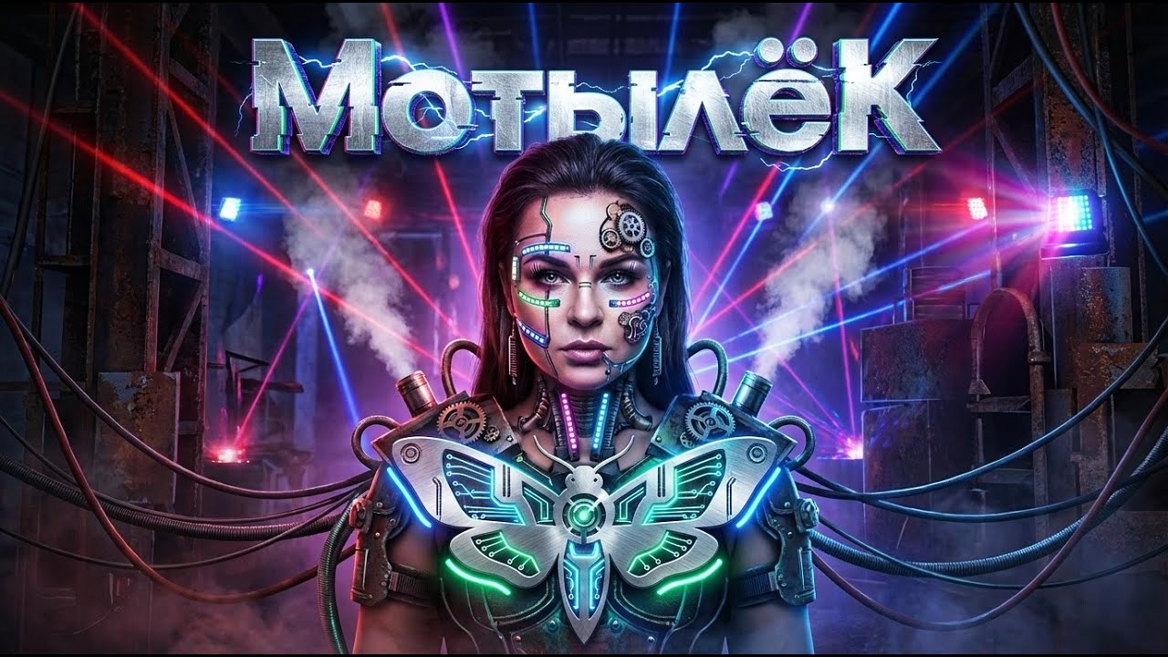 MOTH  МОТЫЛЁК — Dark Techno Rave Metal | Futuristic Cyberpunk Clip