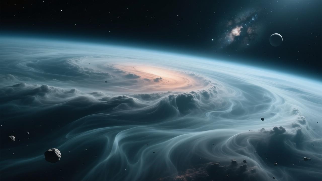 A Vast Cosmic Stillness Where Thoughts Slow Down and the Night Feels More Spacious