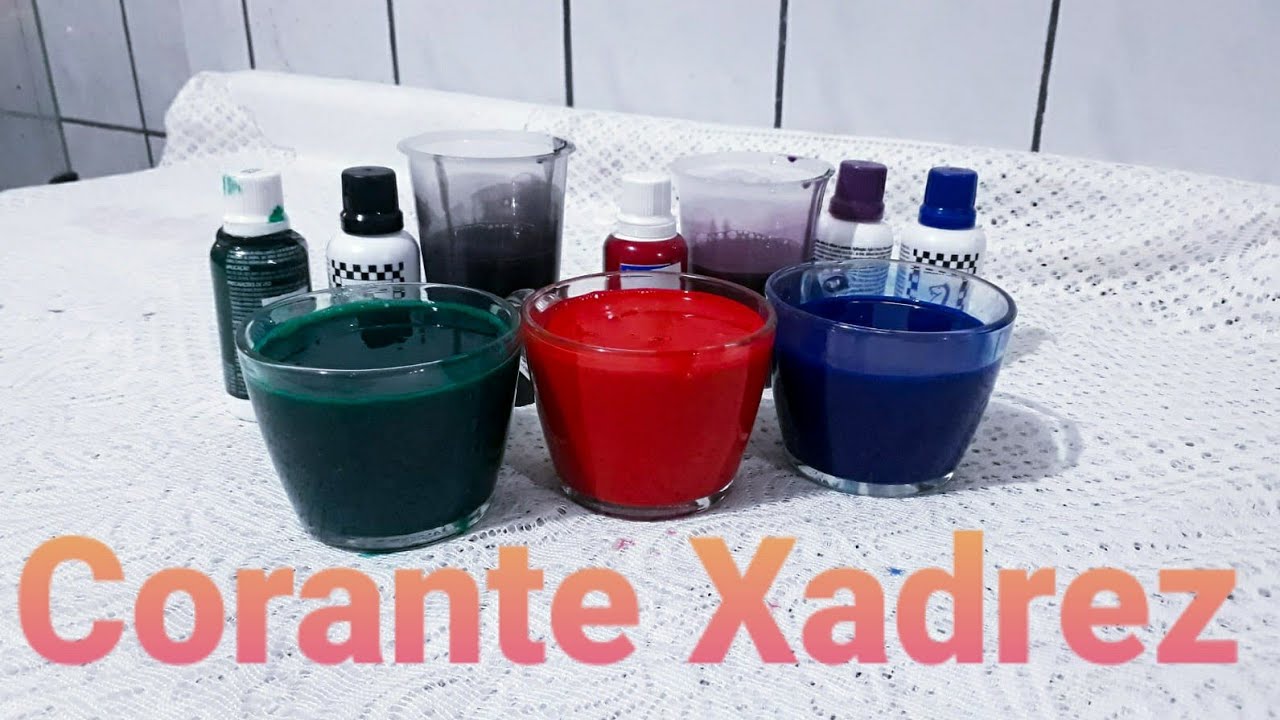 COMO FAÇO MEU CORANTE XADREZ PARA COLORIR MEUS PRODUTOS SEM ALTERAR A QUALIDADE