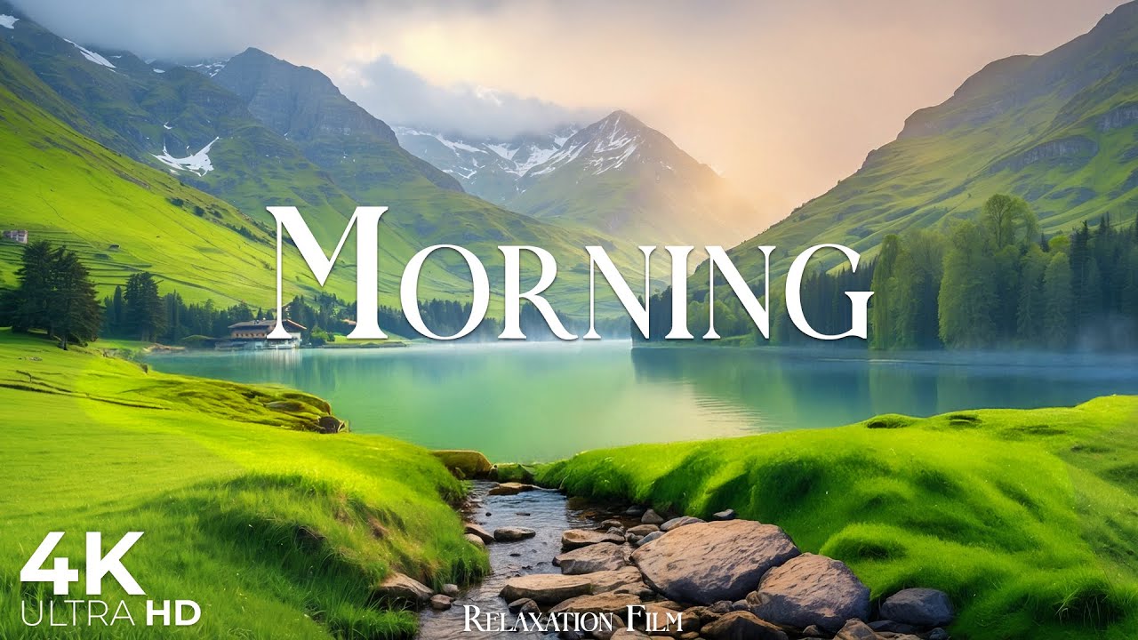 Morning 4K • Peaceful Nature Relaxation Film with Deep Calming Music | 4K Ultra HD