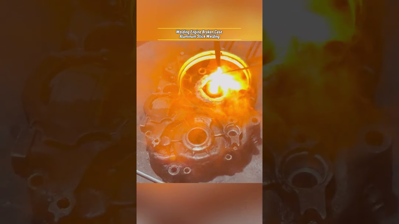 Welding Engine BROKEN Aluminum Case || Aluminium Stick Welding Repair