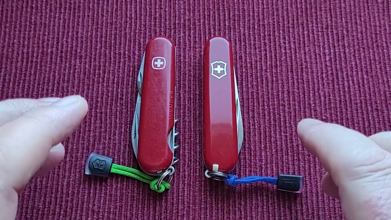 Victorinox & Wenger SAK side by side comparison.