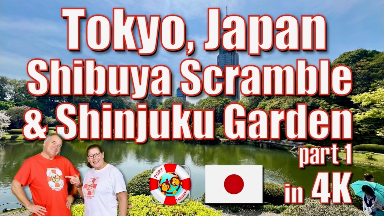 Shibuya Scramble & Shinjuku Garden in Tokyo, Japan part (1 of 2) in 4K