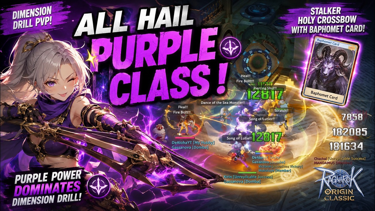 STALKER HOLY CROSSBOW BUILD WITH BAPHOMET DIMENSION DRILL 31 08 2026 | RAGNAROK ORIGIN CLASSIC