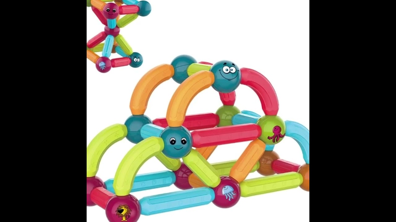 Jp Global Magnetic Building Blocks Toys Playing Stacking Game  (Magnetic Sticks 38 Pcs)-Multicolor