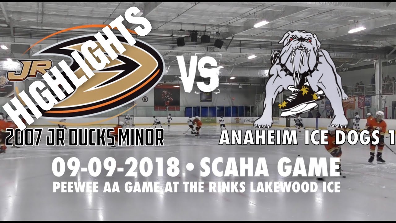 HIGHLIGHTS 2007 Lakewood Jr Ducks vs 2006 Anaheim Ice Dogs. Peewee AA (09-09-2018)