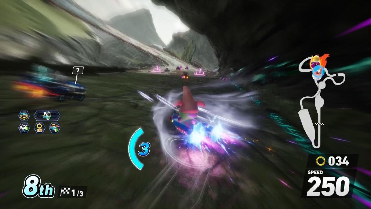 Sonic Racing Crossworlds Patrick Star Gameplay (No Commentary)