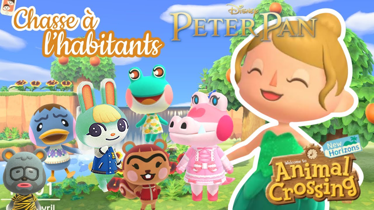 PREMIÈRE CHASSE À L'HABITANT POUR MON ÎLE PETER PAN !!!