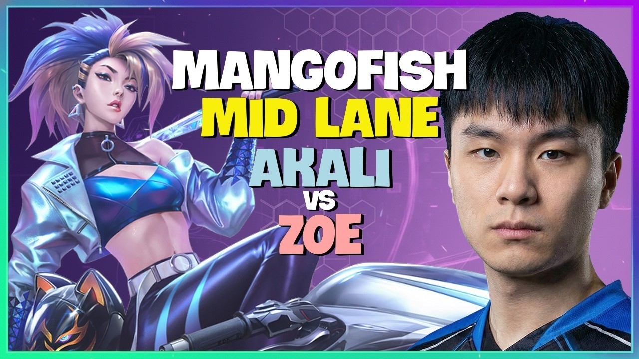 MangoFish Akali : This Rank 1 Fizz is CRUSHING Diamond Zoe with INSANE Mechanics