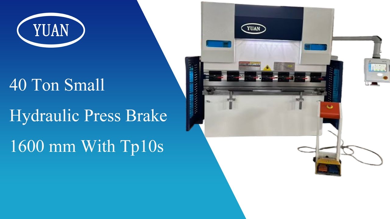 40 Ton Small Hydraulic Press Brake  1600 mm With Tp10s