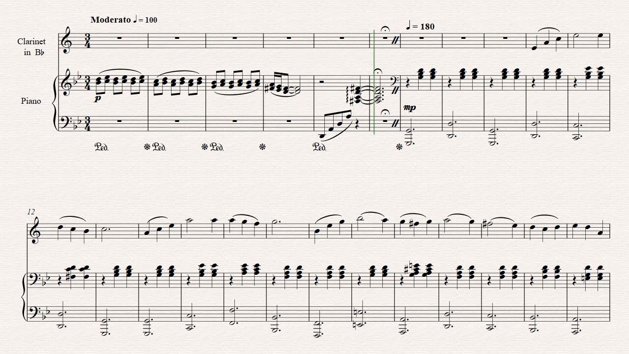 Howl,s Moving Castle, Clarinet in Bb