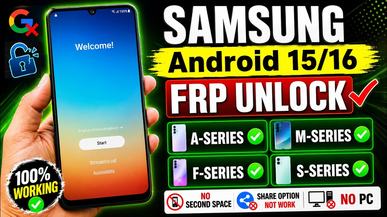 🔥 Samsung FRP Bypass 2026 | A Series, M Series, F Series & S Series | New Method Chrome Website Open