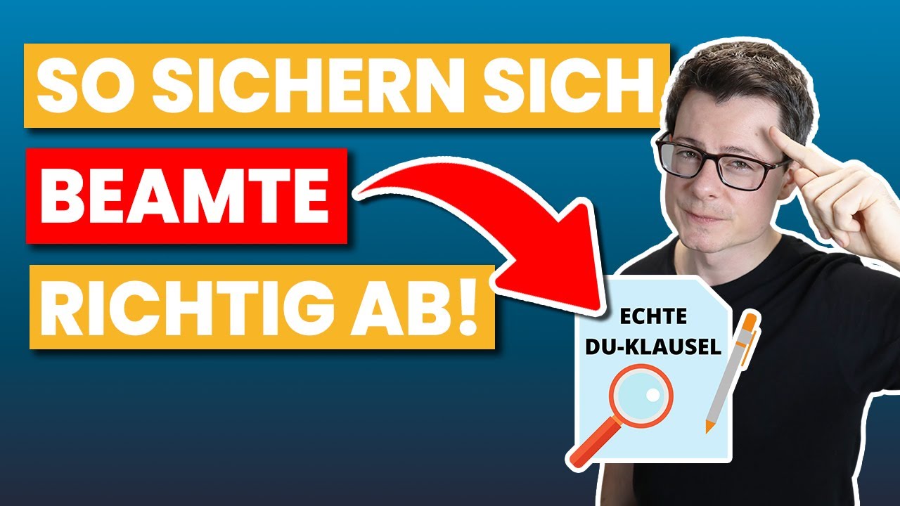 Dienstunfähigkeitsversicherung ERKLÄRT -  Dienstunfähigkeitsklausel für Beamte | DU-Klausel