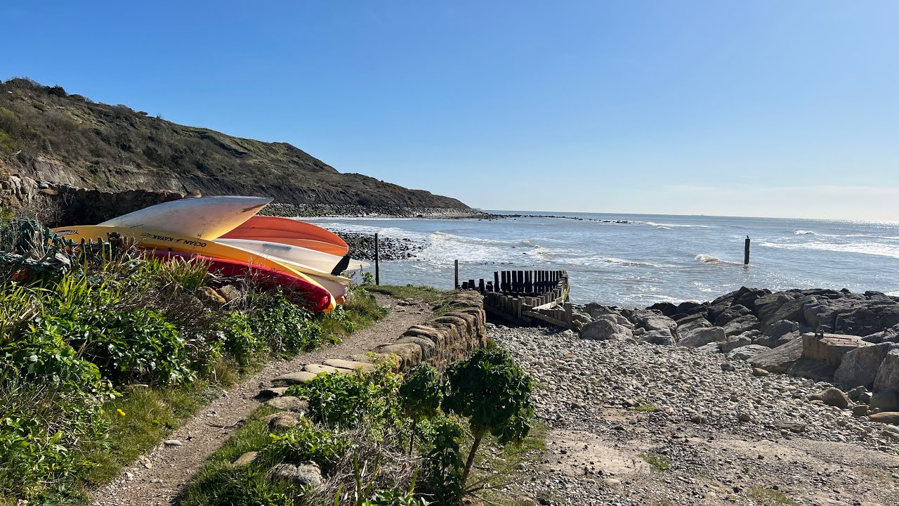 A lovely walk down to Castlehaven, Niton, Isle of Wight. April 2022