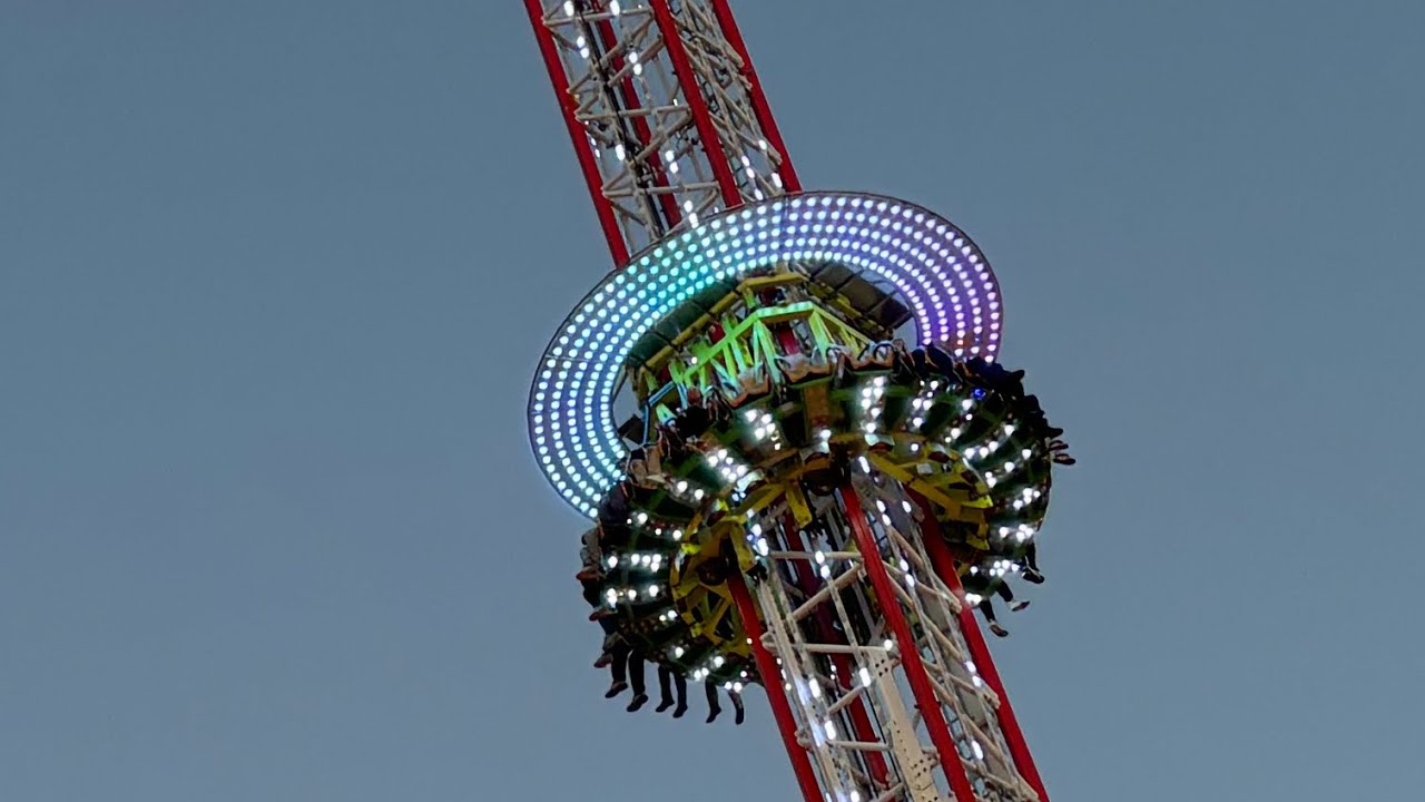 Nuclear Freefall (ex. lion tower) | Tommy Matthew jnr - Glasgow Winterfest @ George Square *UK DEBUT