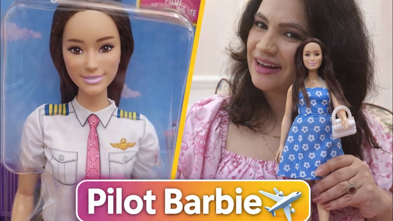 Barbie Pilot Doll Unboxing ✈️ | Raquel Face Mold + Fashion Pack Styling