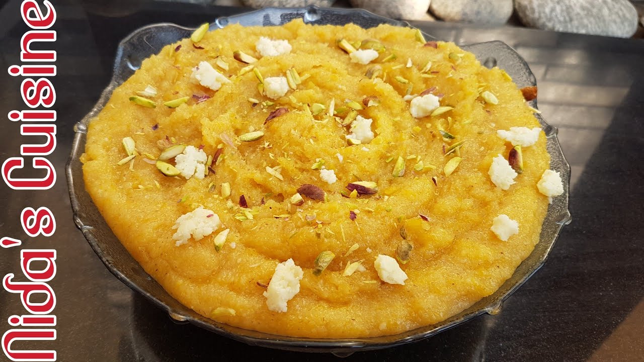Kaddu Suji Ka Halwa Recipe - Nida's Cuisine - Best & Yummy Suji Ka Halwa Recipe - Pumpkin Halwa
