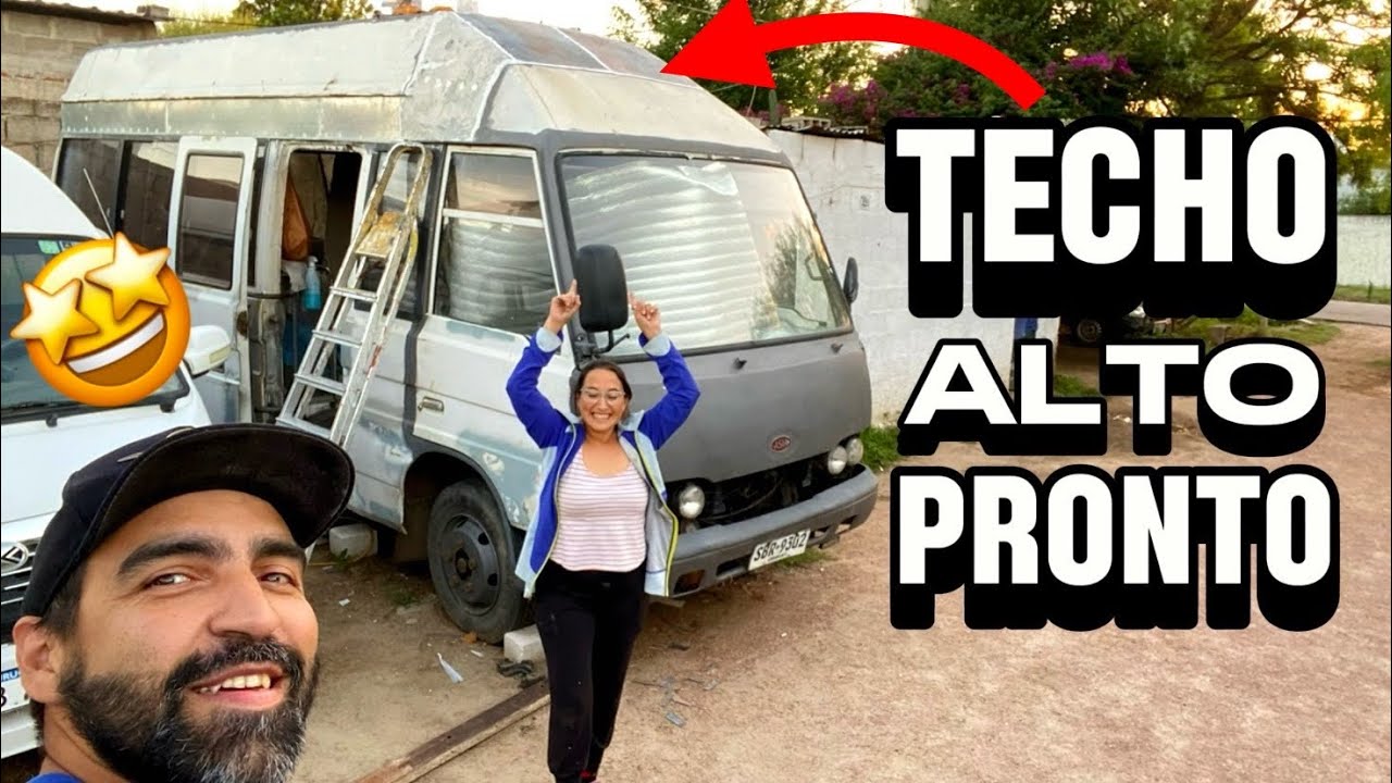 👉ASÍ fabricamos el TECHO ALTO de nuestro futuro MOTORHOME, un minibús ASIA am825🎉 | HICIMOS TODO❗️