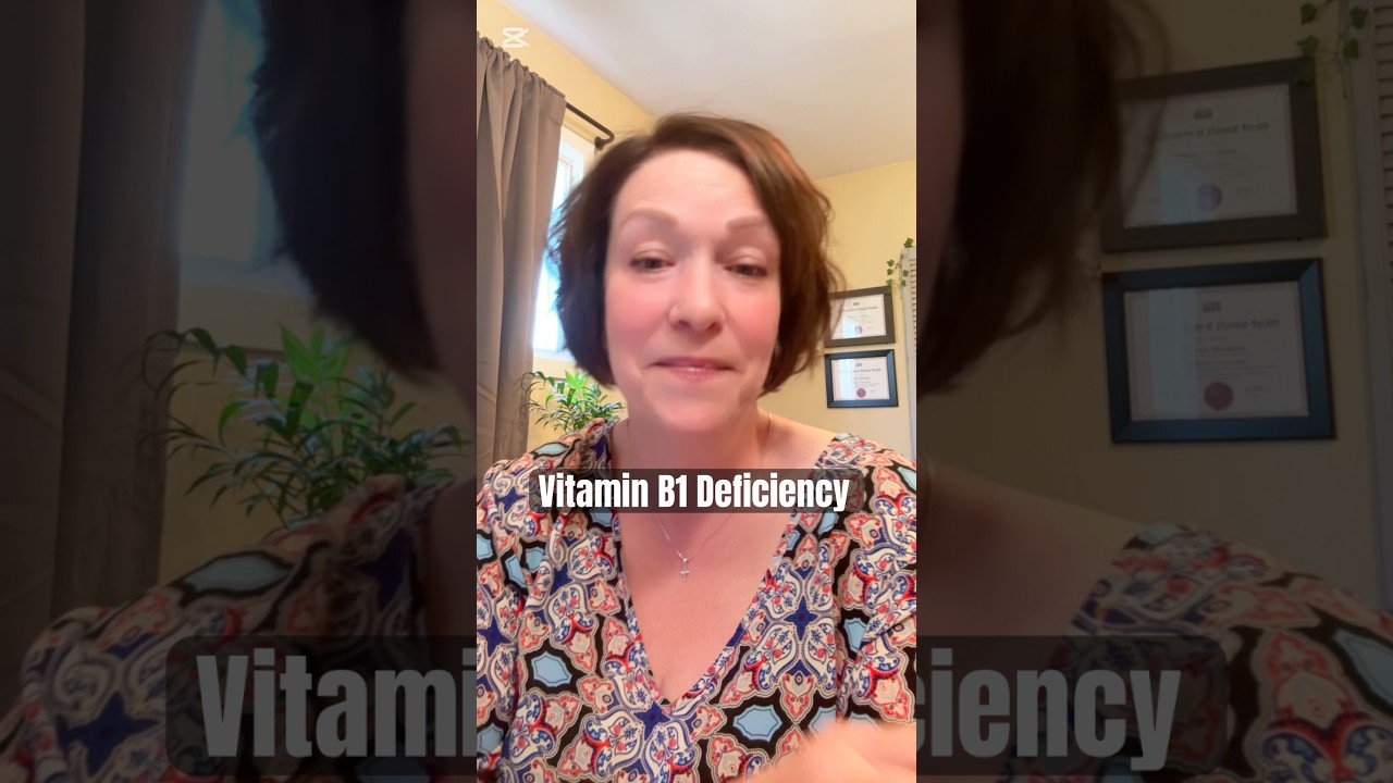Warning Signs of a Thiamine (Vitamin B1) Deficiency