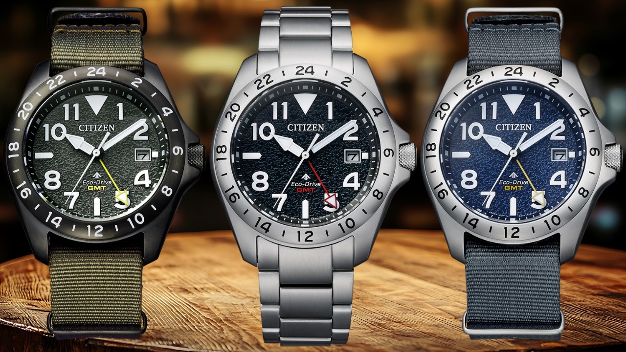 Citizen Promaster Land GMT BJ7150-09L, BJ7150-50E, and BJ7155-05X