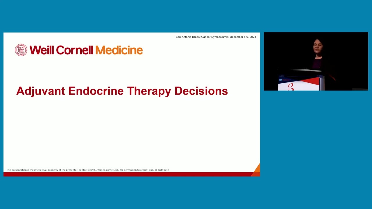SABCS 2023: Trends in Adjuvant Endocrine Therapy