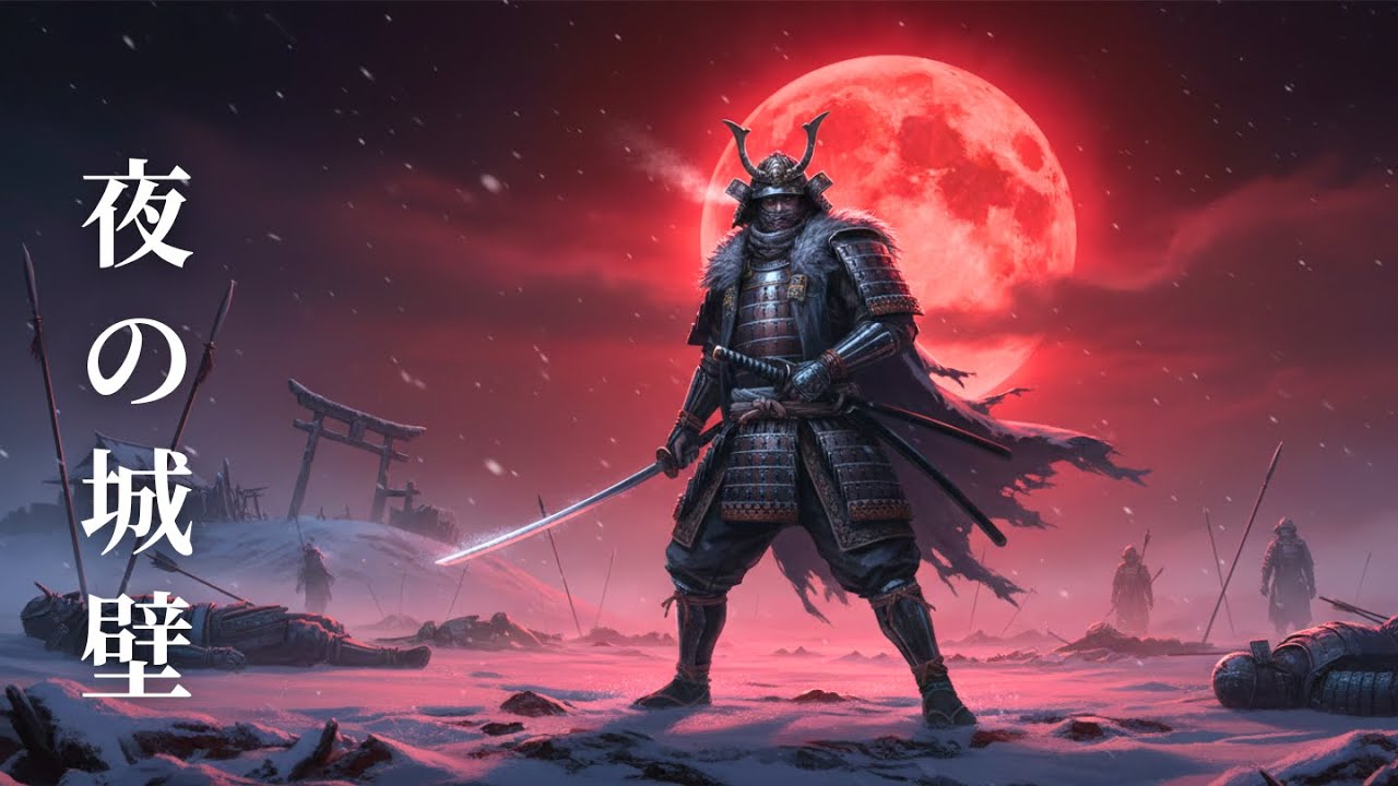 deep focus, late-night work music - Dark Battlefield Ambience (90 MIN) | 夜の城壁
