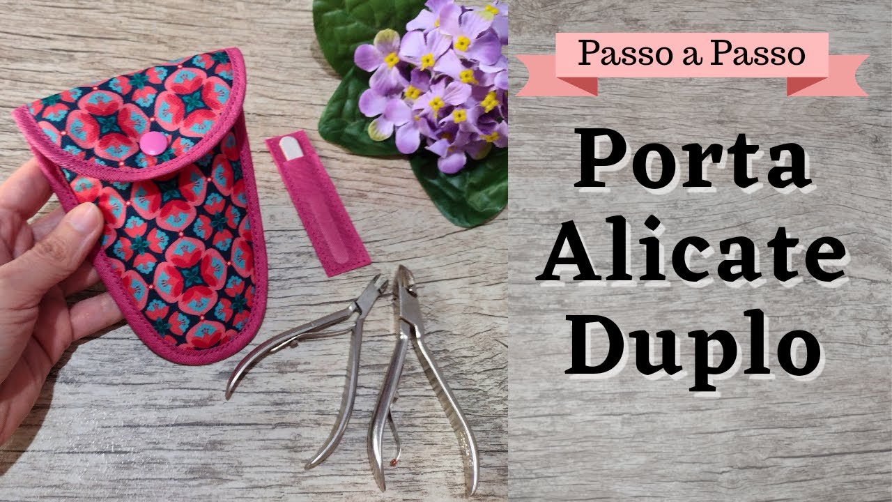 Como fazer PORTA ALICATE DUPLO - Molde GRÁTIS em PDF