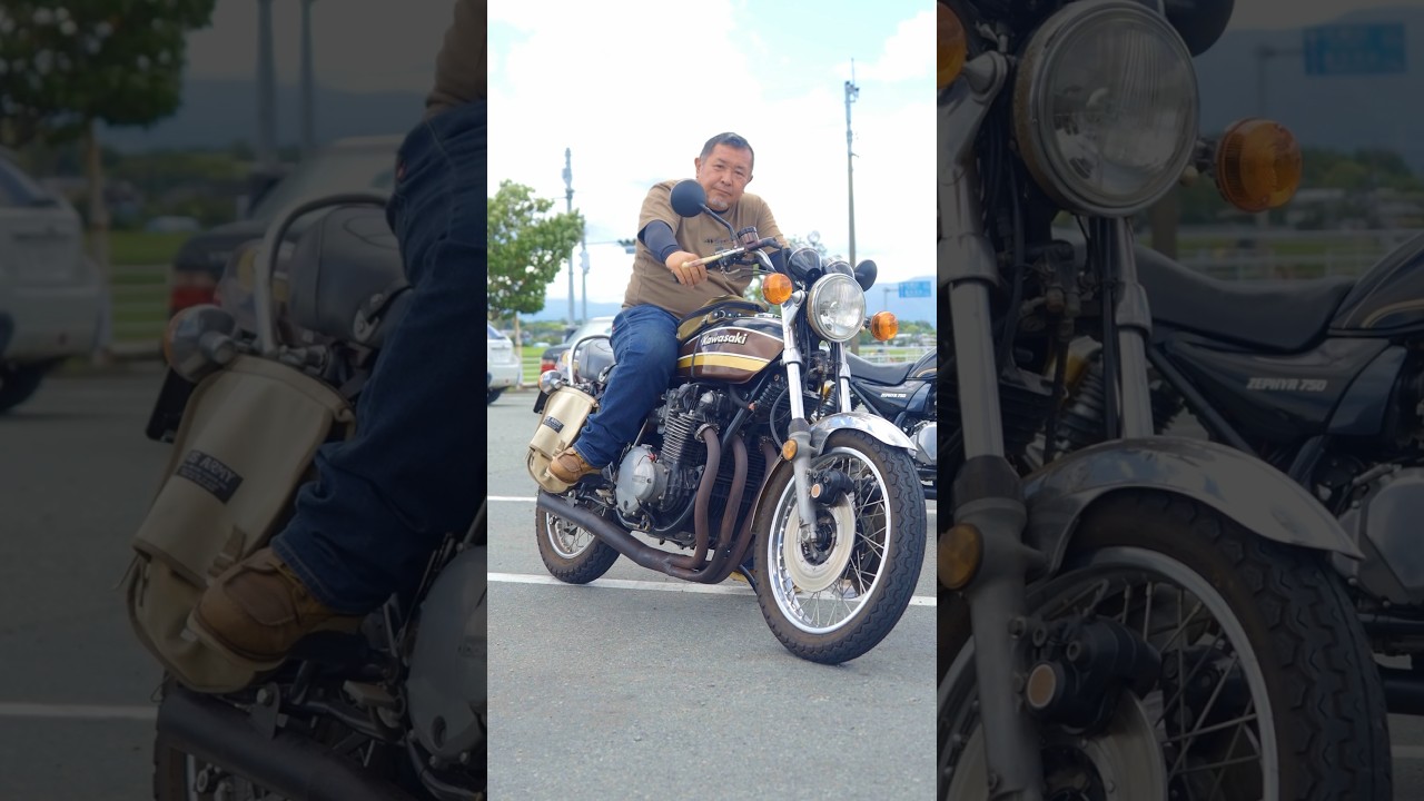昭和から乗り継がれて来たゼッツー Kawasaki 750RS モリワキマフラー音❗️#norikh250