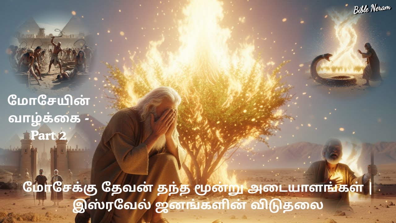 மோசேக்கு தேவன் தந்த மூன்று அடையாளங்கள் | இஸ்ரவேல் ஜனங்களின் விடுதலை#story #biblestories #catholic