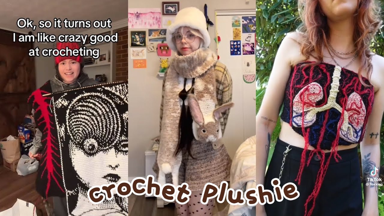 Crochet tiktok compilation 🧶💕 l crochet ideas/ tips/ pinterest inspired #15