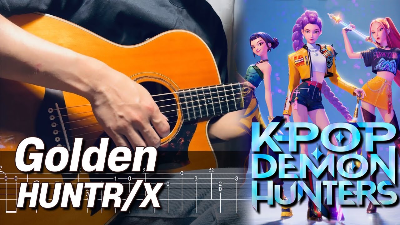 K-POP Demon Hunters - Golden│케이팝 데몬 헌터스 - 골든 Guitar Cover 기타 커버 [with TABS]