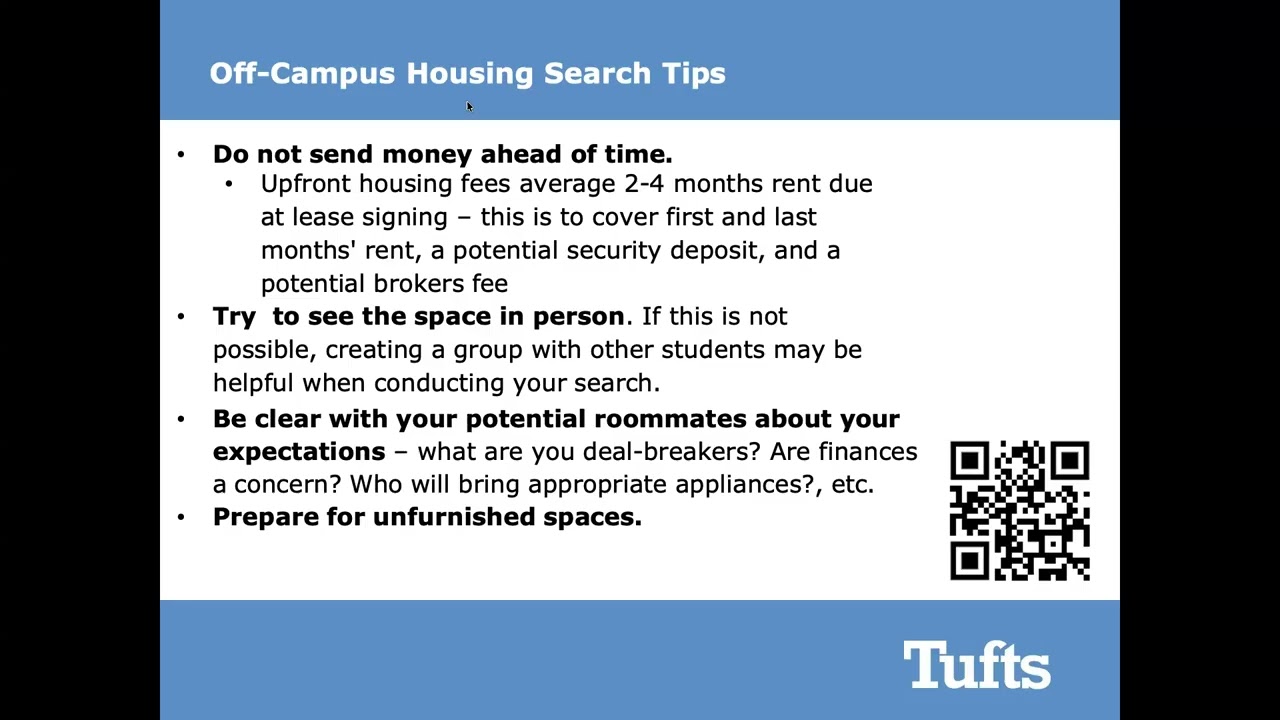 Off Campus Living & Transfer Students - Fall 2026